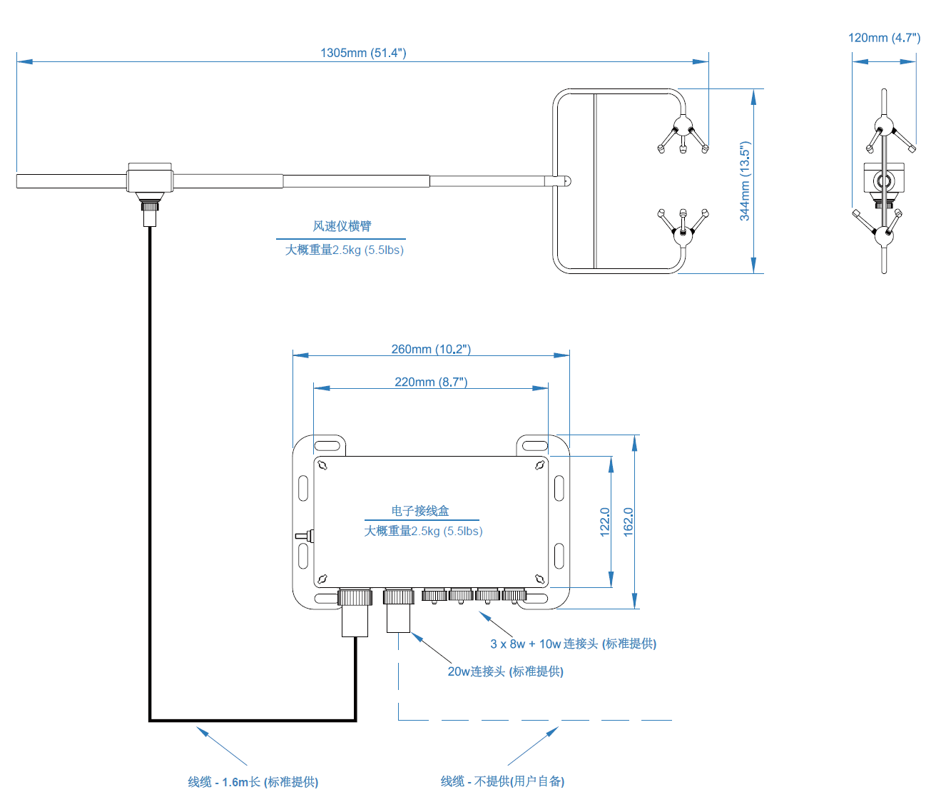 Gill HS-50研究型三维风速仪(图2)